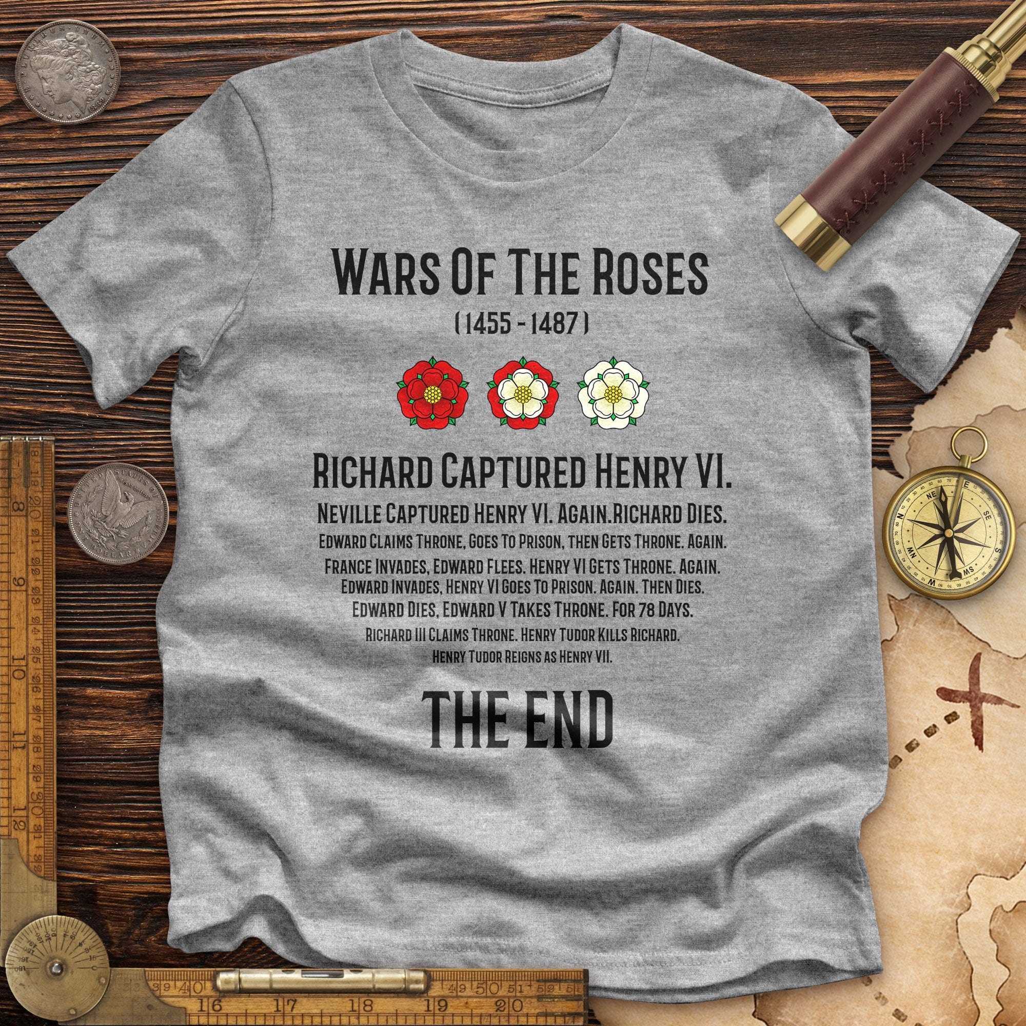 Wars Of The Roses Premium Quality Tee Hoodie, Sweatshirt | ZylaModa.com (Image 2)