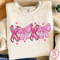 Xoxo coquette Shirt/sweatshirt/hoodie, xoxo tshirt, Heart bows hoodie, pink coquette valentine sweatshirt, Valentine...