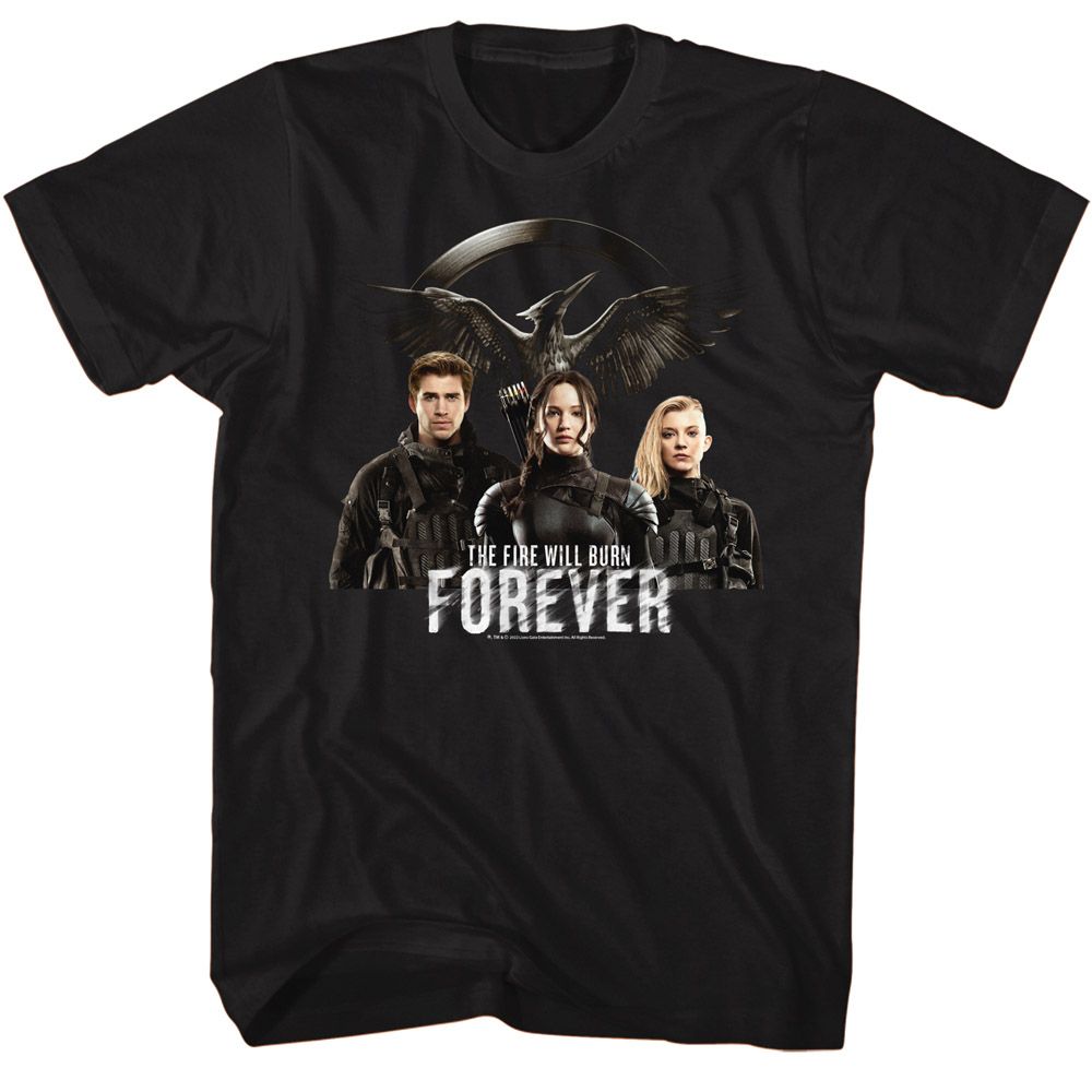 Hunger Games - Fire Will Burn Forever T-Shirt Hoodie, Sweatshirt | ZylaModa.com