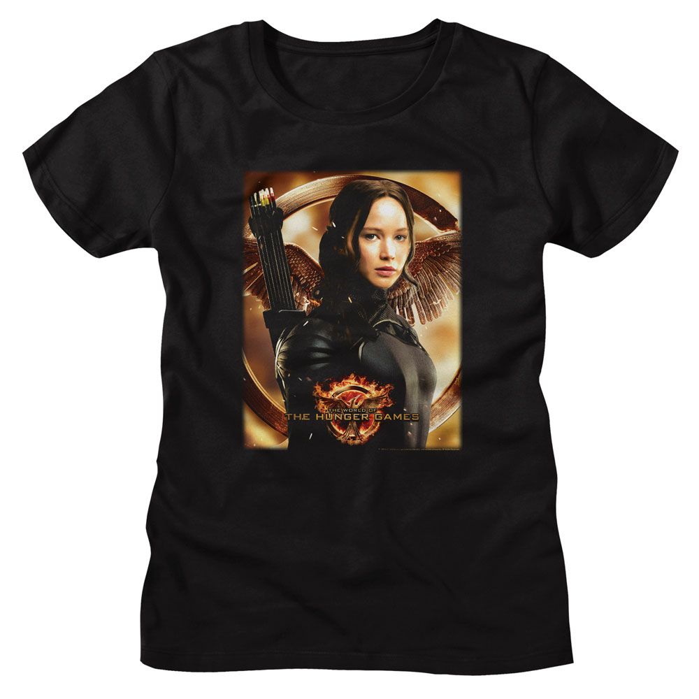 Hunger Games - Katniss Mockingjay BG Womens T-Shirt Hoodie, Sweatshirt | ZylaModa.com