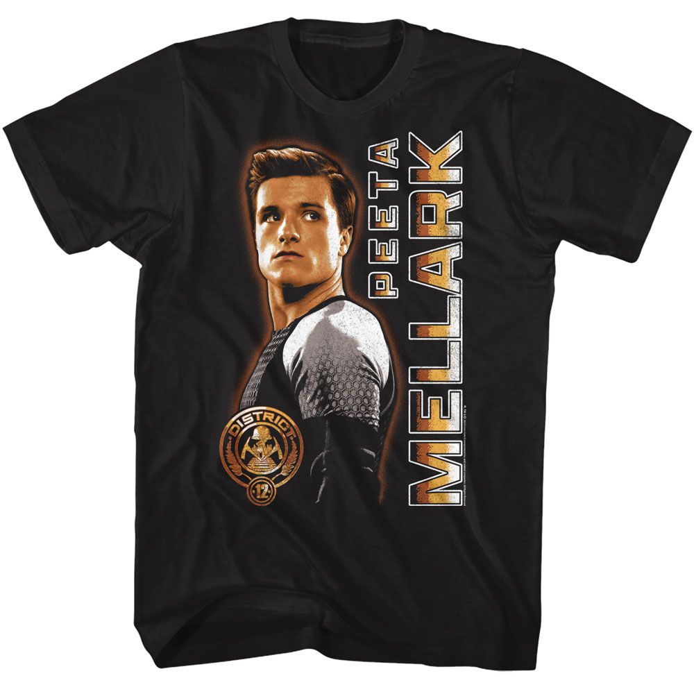 Hunger Games - Peeta Vertical Text T-Shirt Hoodie, Sweatshirt | ZylaModa.com