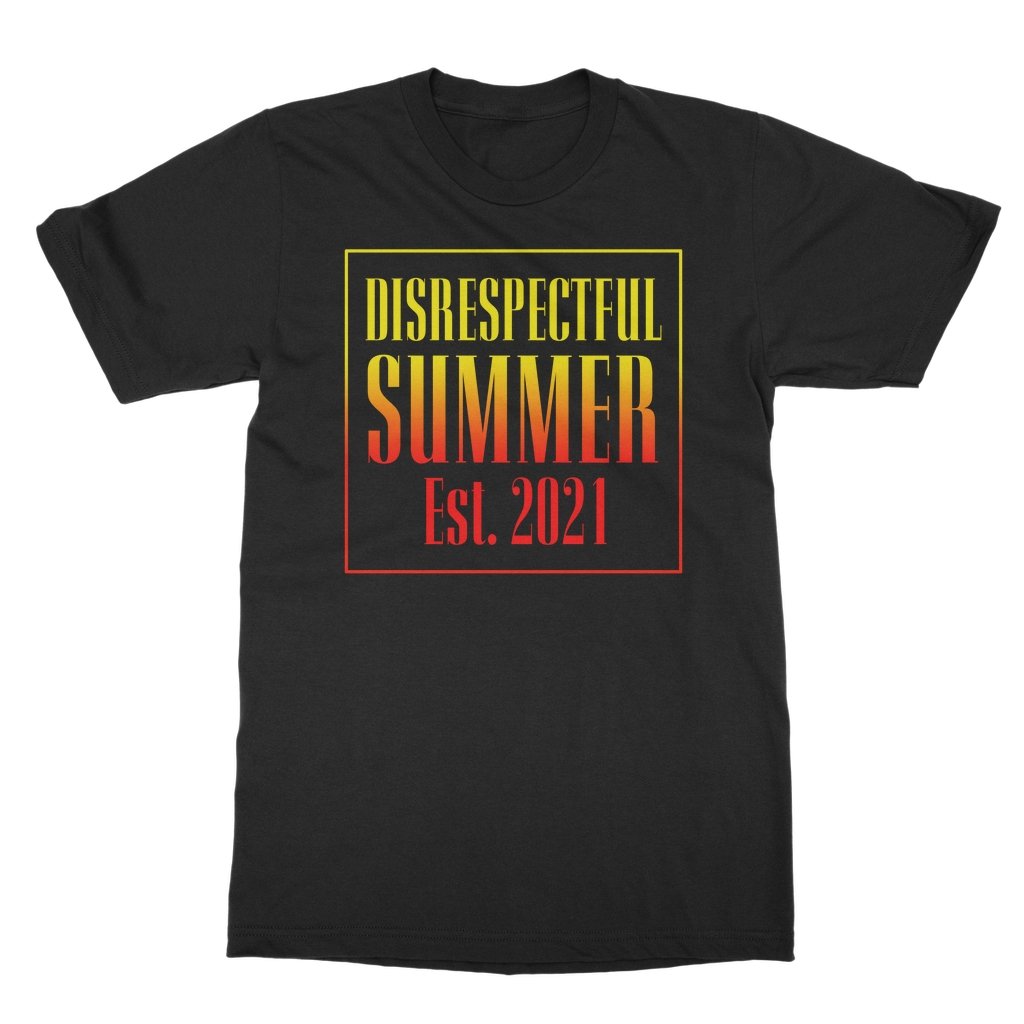 HYPER iCONiCÃ¢â‚¬Å¡Ãƒâ€žÃƒÂ¶Ã¢Ë†Å¡ÃƒÂ«Ã‚Â¬Ã‚Â¢ Disrespectful Summer - Est 2021 (Black) Boyfriend T-Shirt... (Image 4)