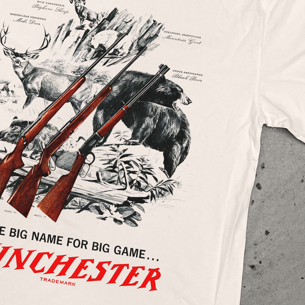 WINCHESTER 'BIG GAME' BONE HEAVYWEIGHT T-SHIRT Hoodie, Sweatshirt | ZylaModa.com (Image 2)