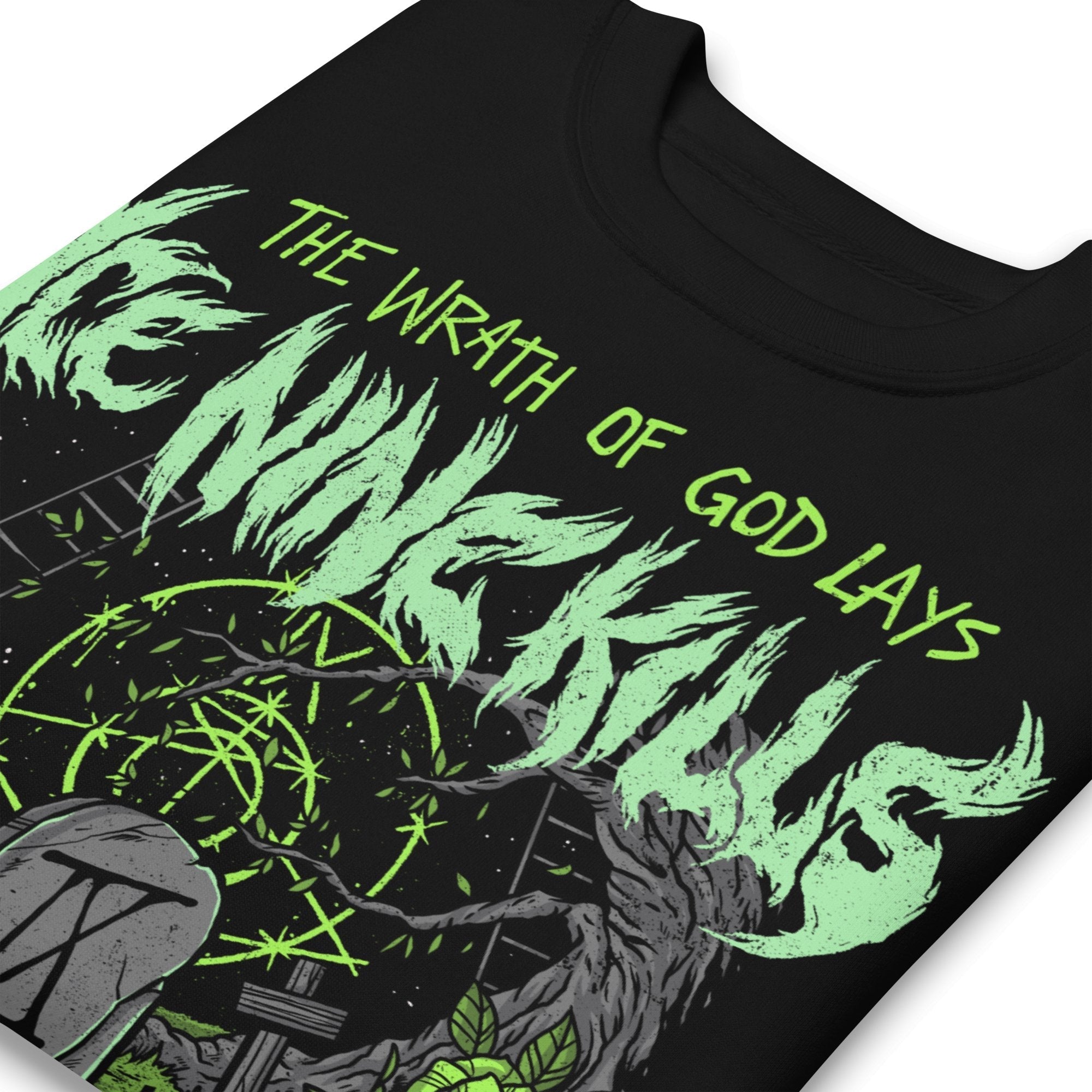 Ice Nine Kills Green Wrath Jumbo Print Sweatshirt T-Shirts, Hoodie | ZylaModa.com (Image 2)