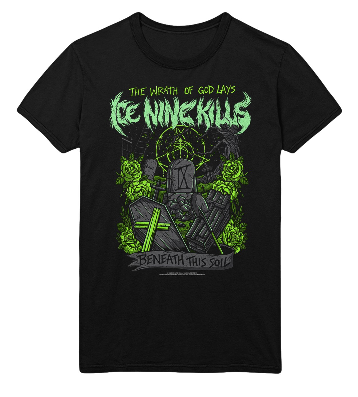 Ice Nine Kills Green Wrath T-Shirt Hoodie, Sweatshirt | ZylaModa.com (Image 1)