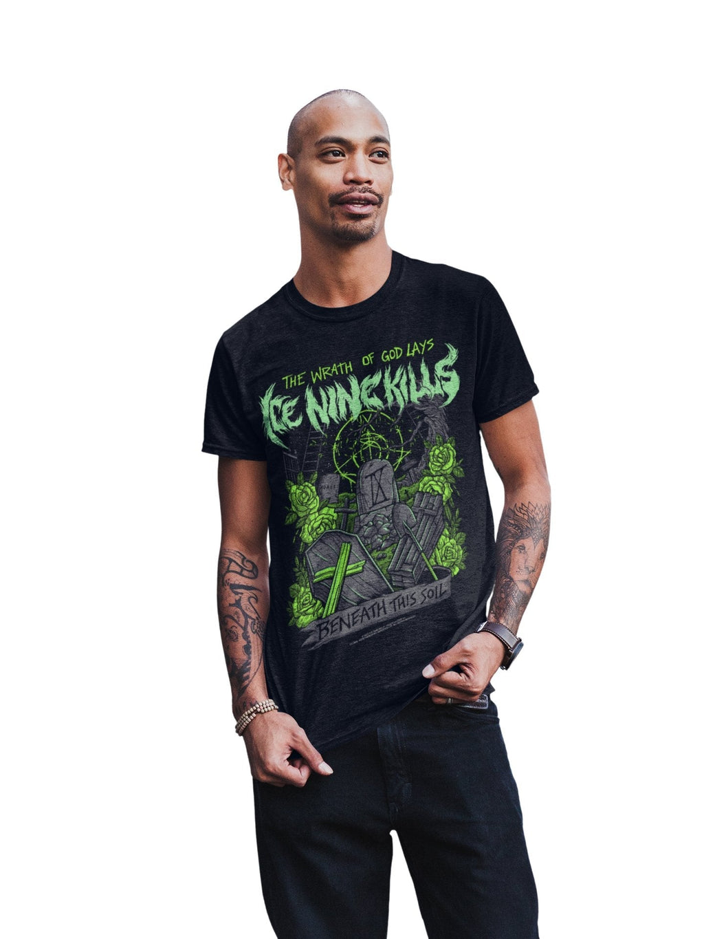 Ice Nine Kills Green Wrath T-Shirt Hoodie, Sweatshirt | ZylaModa.com (Image 3)