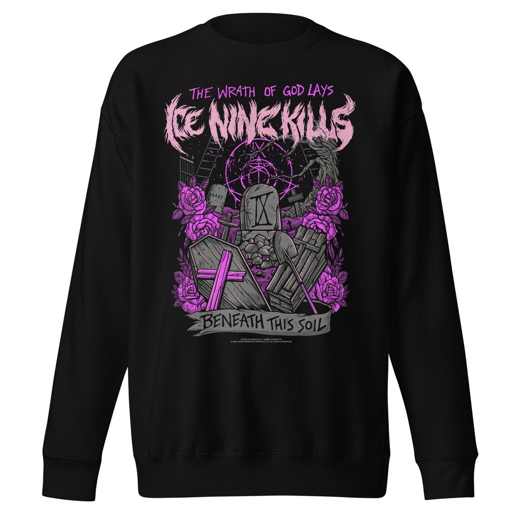 Ice Nine Kills Purple Wrath Jumbo Print Sweatshirt T-Shirts, Hoodie | ZylaModa.com (Image 1)