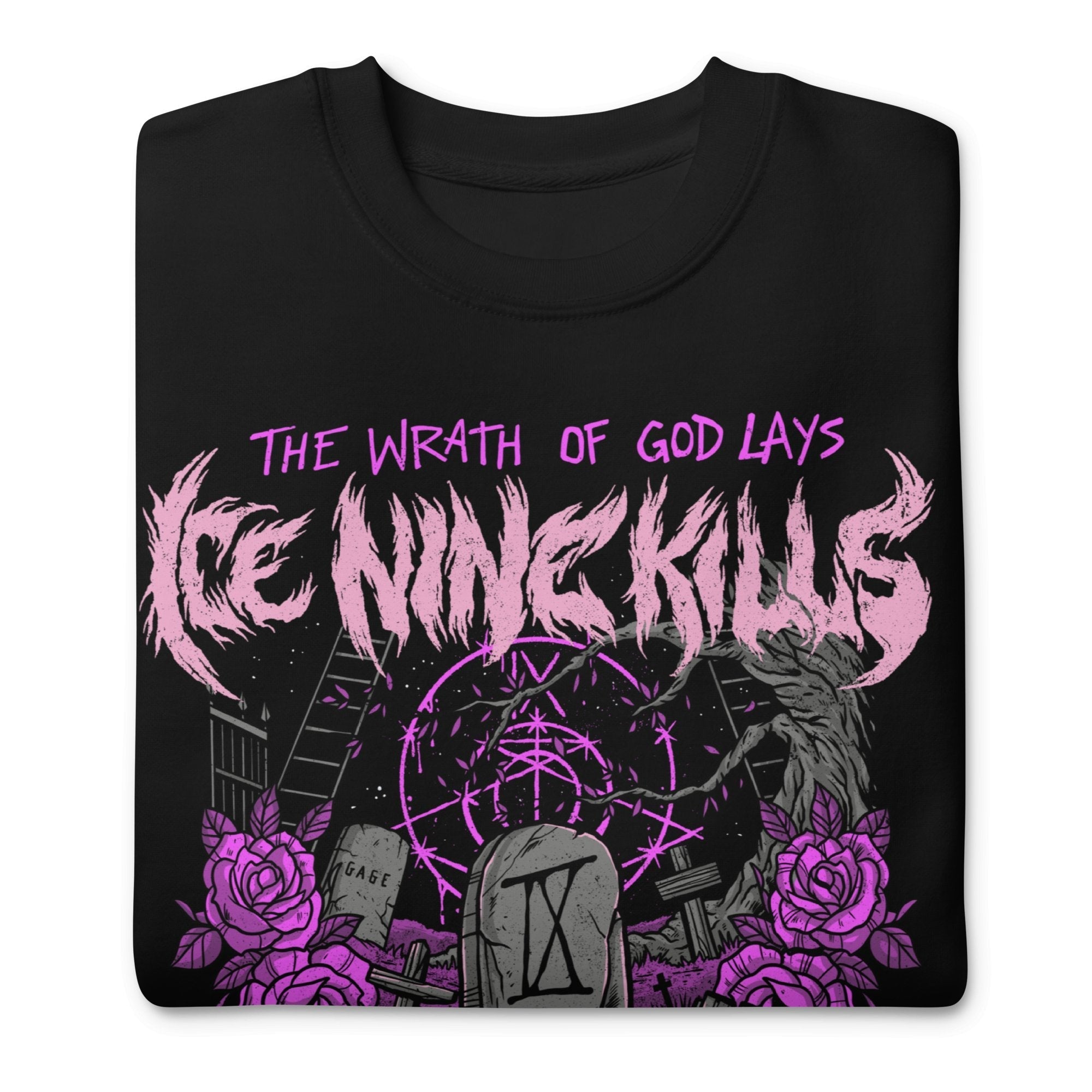 Ice Nine Kills Purple Wrath Jumbo Print Sweatshirt T-Shirts, Hoodie | ZylaModa.com (Image 3)