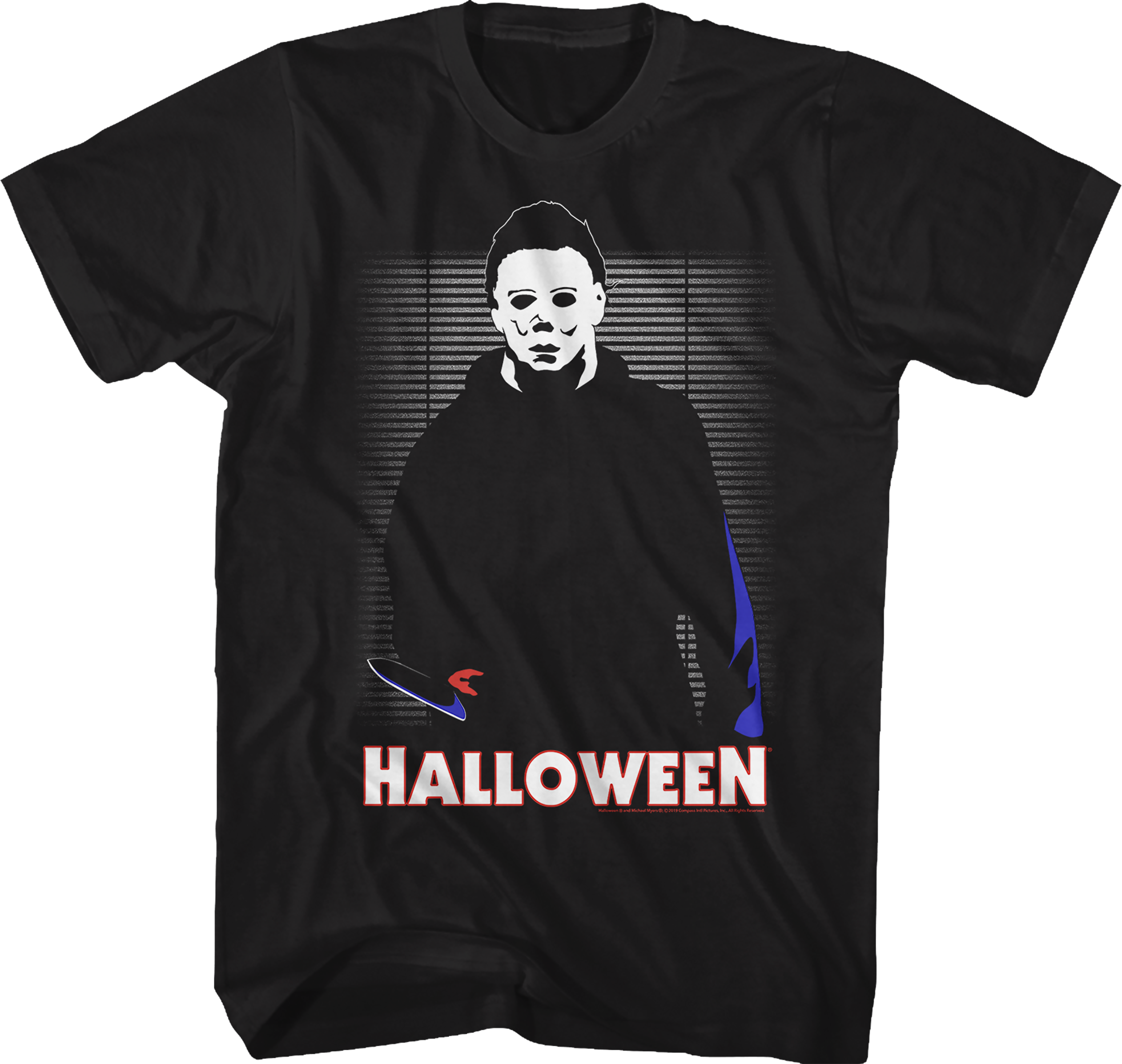 Illustrated Michael Myers Halloween T-Shirt Hoodie, Sweatshirt | ZylaModa.com (Image 1)