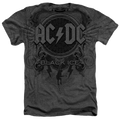 ACDC Black Ice Motion Adult Regular Fit Heather T-Shirt Hoodie, Sweatshirt | ZylaModa.com