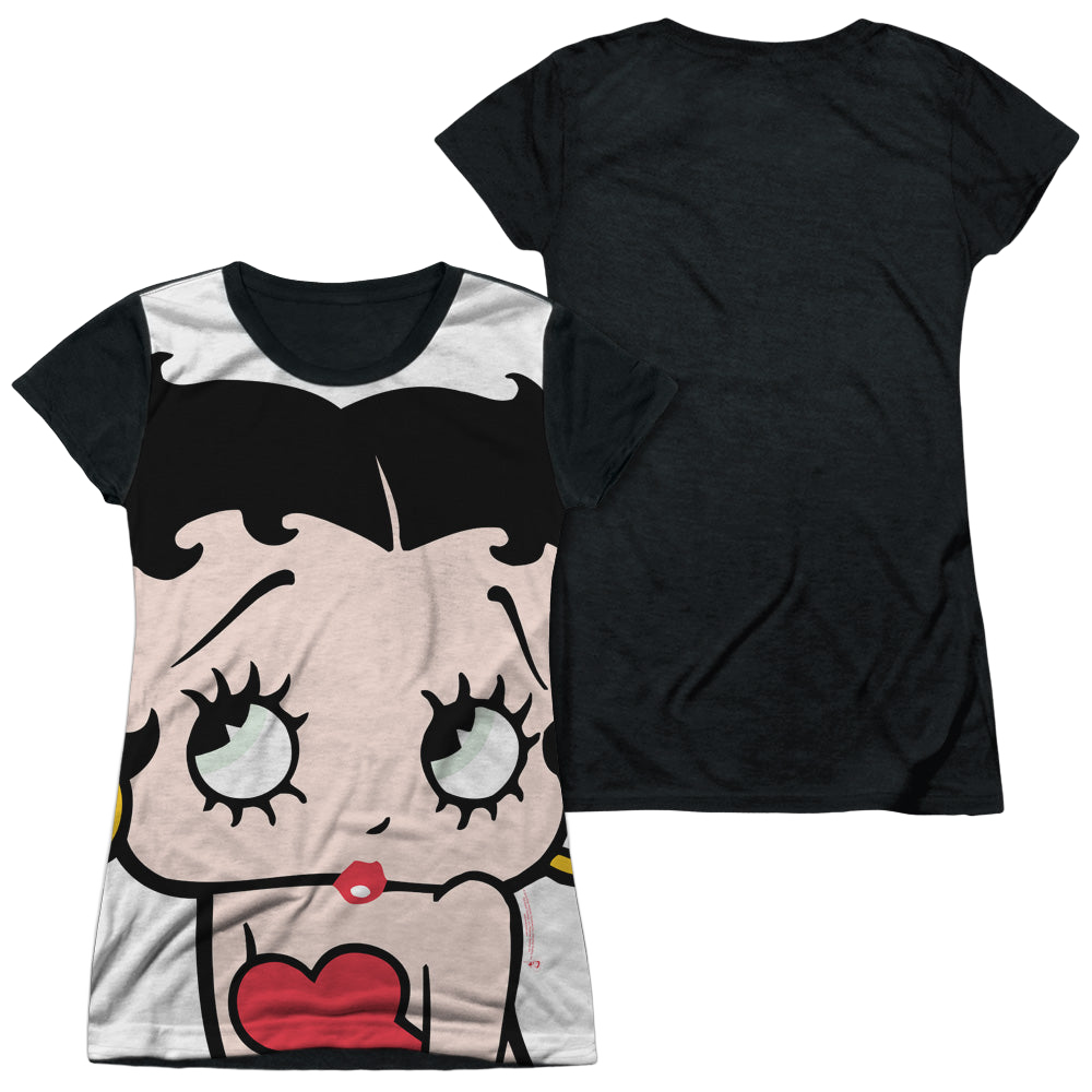 Betty Boop Big Boop Head - Juniors Black Back T-Shirt Hoodie, Sweatshirt | ZylaModa.com