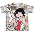 Betty Boop Vintage Strips - Youth All-Over Print T-Shirt Hoodie, Sweatshirt | ZylaModa.com