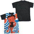Betty Boop Mod Rings - Men's Black Back T-Shirt Hoodie, Sweatshirt | ZylaModa.com