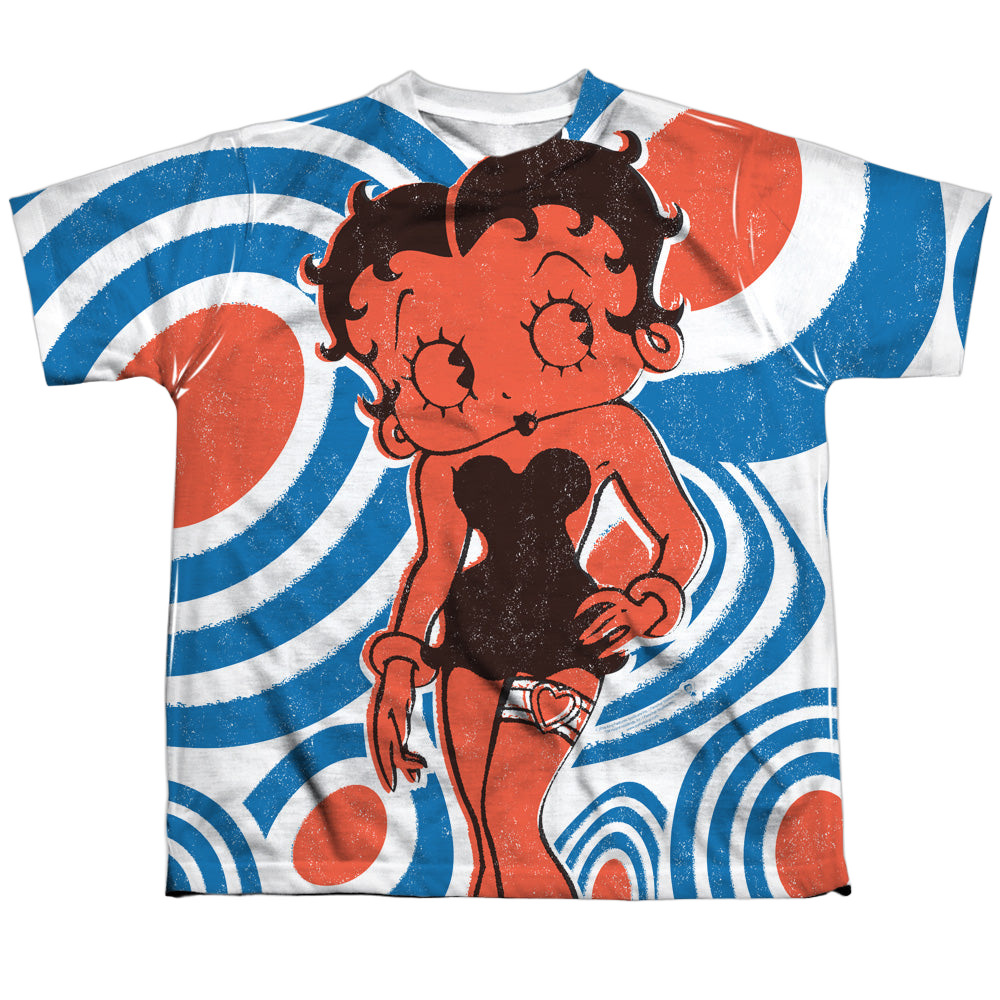 Betty Boop Mod Rings - Youth All-Over Print T-Shirt Hoodie, Sweatshirt | ZylaModa.com