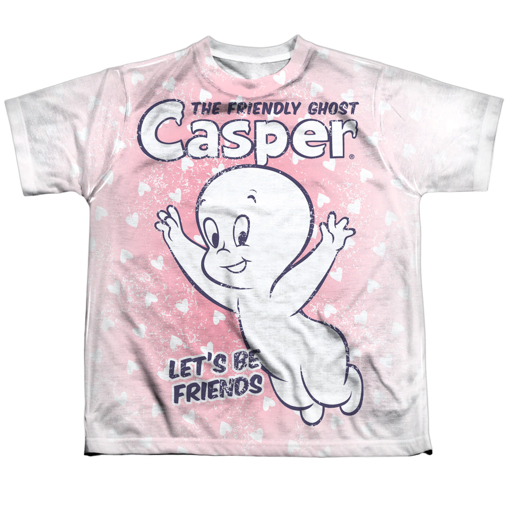 Casper the Friendly Ghost Lets Be Friends - Youth All-Over Print T-Shirt Hoodie, Sweatshirt | ZylaModa.com