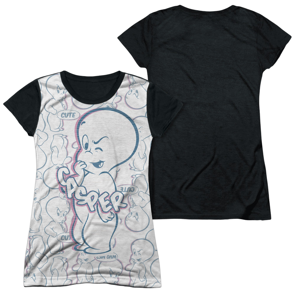 Casper the Friendly Ghost Friendly Ghost - Juniors Black Back T-Shirt Hoodie, Sweatshirt | ZylaModa.com