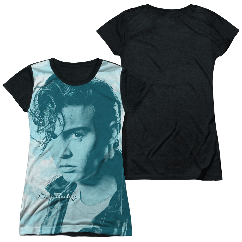 Cry Baby Crying Cloud - Juniors Black Back T-Shirt Hoodie, Sweatshirt | ZylaModa.com