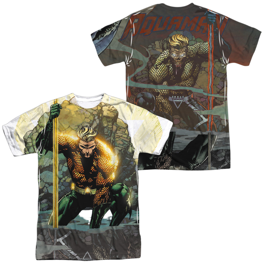 Aquaman Good Vs Evil (Front/Back Print) - Men's All-Over Print T-Shirt Hoodie, Sweatshirt | ZylaModa.com