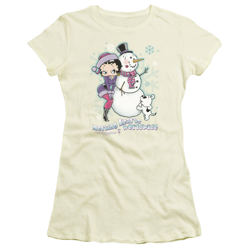 Betty Boop Melting Hearts - Juniors T-Shirt Hoodie, Sweatshirt | ZylaModa.com