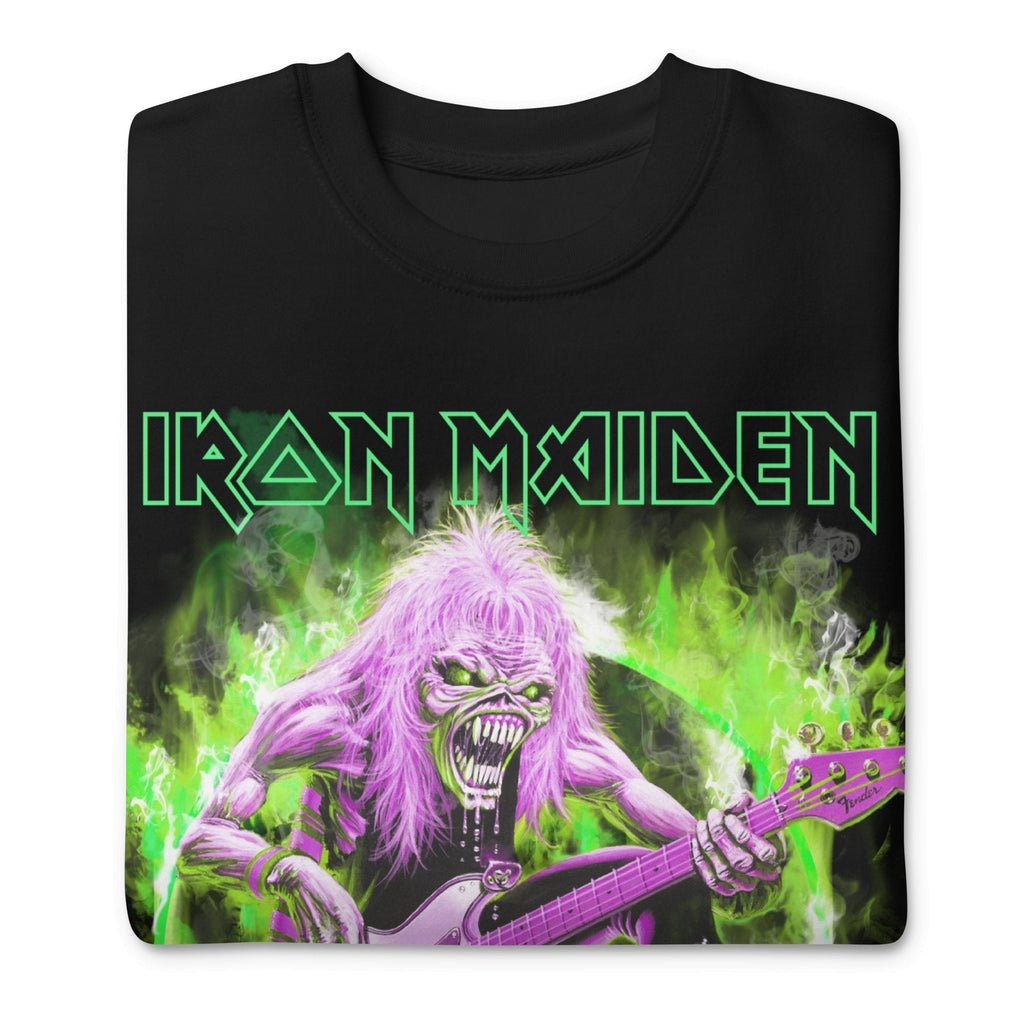Iron Maiden Green Guitar Jumbo Print Sweatshirt T-Shirts, Hoodie | ZylaModa.com (Image 3)