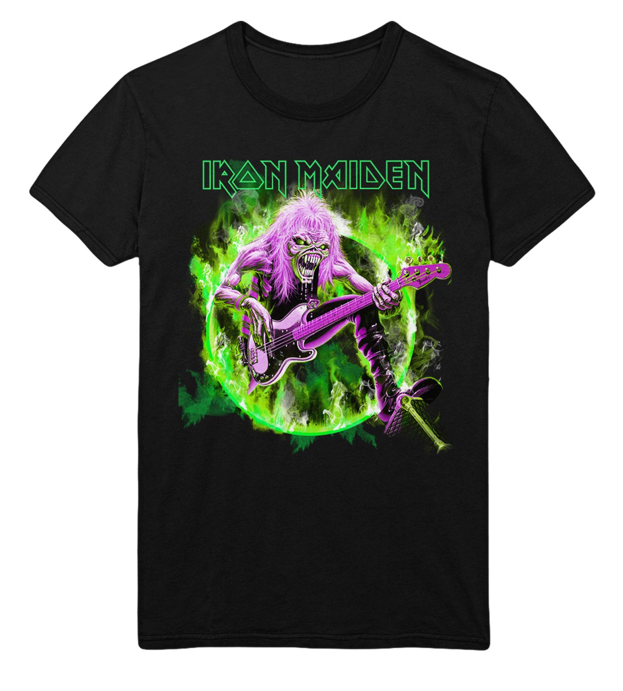 Iron Maiden Green Guitar T-Shirt Hoodie, Sweatshirt | ZylaModa.com (Image 1)