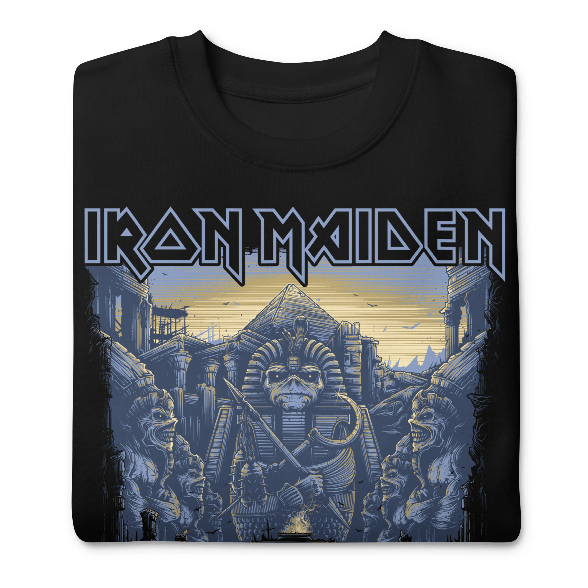 Iron Maiden Midnight Powerslave Sweatshirt T-Shirts, Hoodie | ZylaModa.com (Image 2)