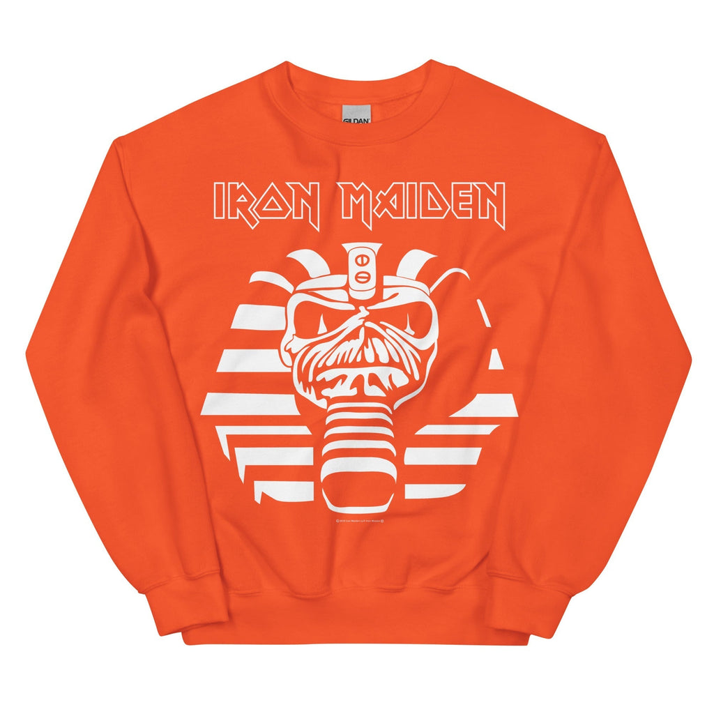 Iron Maiden Orange Powerslave Sweatshirt T-Shirts, Hoodie | ZylaModa.com (Image 1)