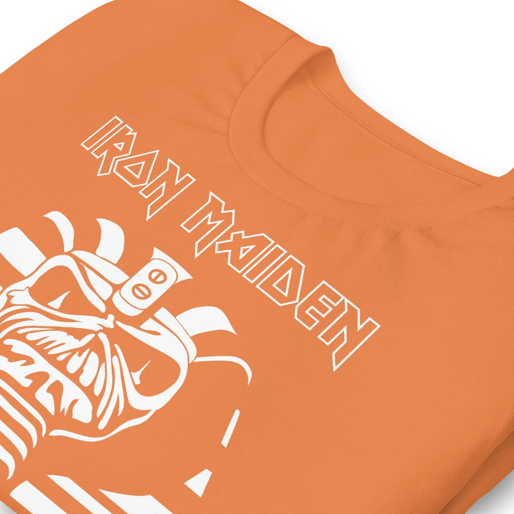 Iron Maiden Orange Powerslave T-Shirt Hoodie, Sweatshirt | ZylaModa.com (Image 2)