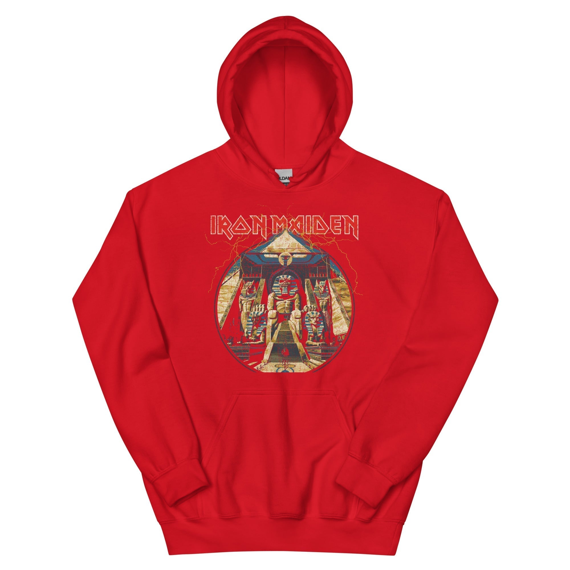 Iron Maiden Powerslave Lightning Hoodie T-Shirts, Sweatshirt | ZylaModa.com (Image 1)