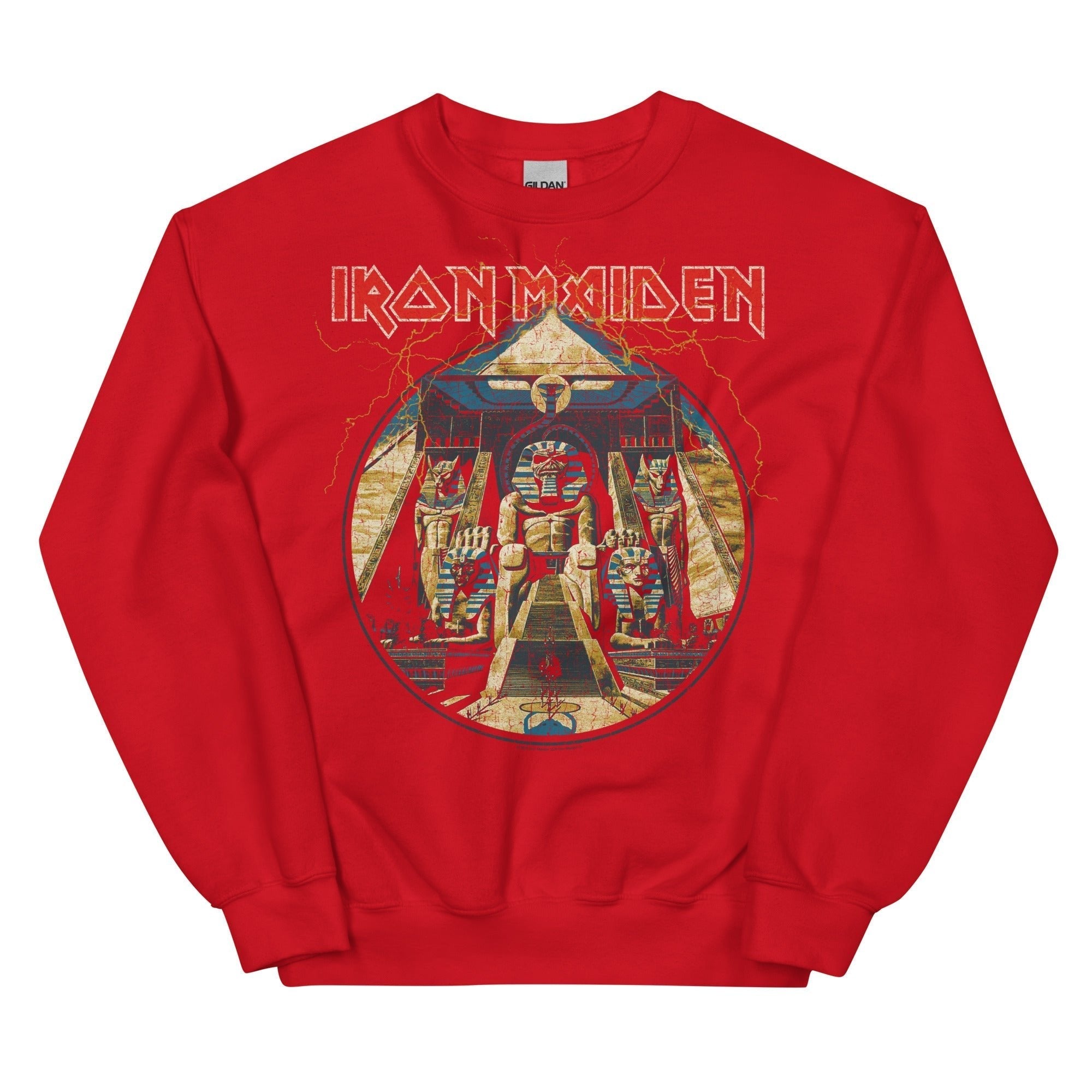 Iron Maiden Powerslave Lightning Sweatshirt T-Shirts, Hoodie | ZylaModa.com (Image 1)