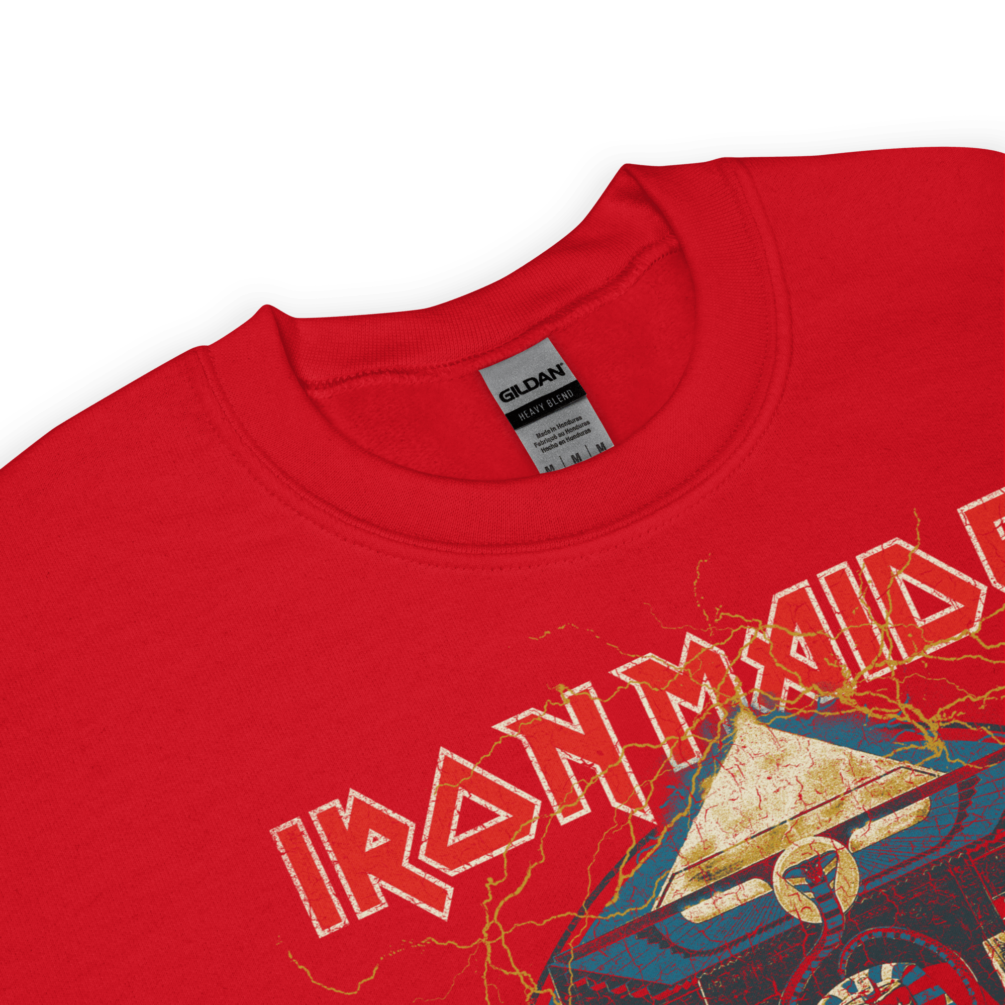 Iron Maiden Powerslave Lightning Sweatshirt T-Shirts, Hoodie | ZylaModa.com (Image 2)