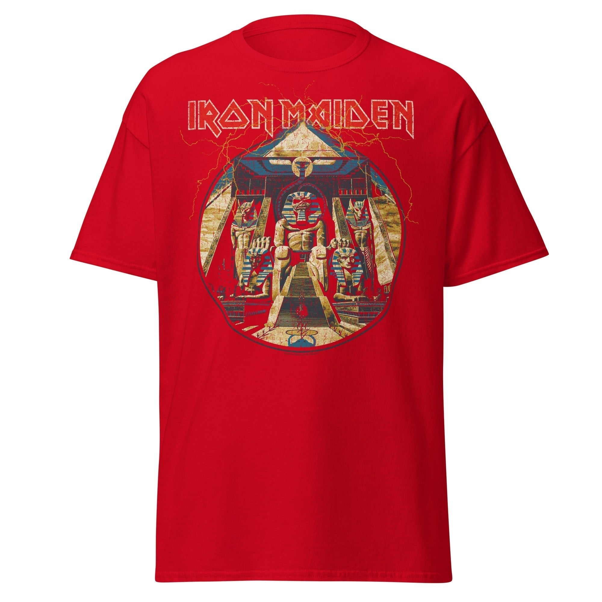 Iron Maiden Powerslave Lightning T-Shirt Hoodie, Sweatshirt | ZylaModa.com (Image 1)