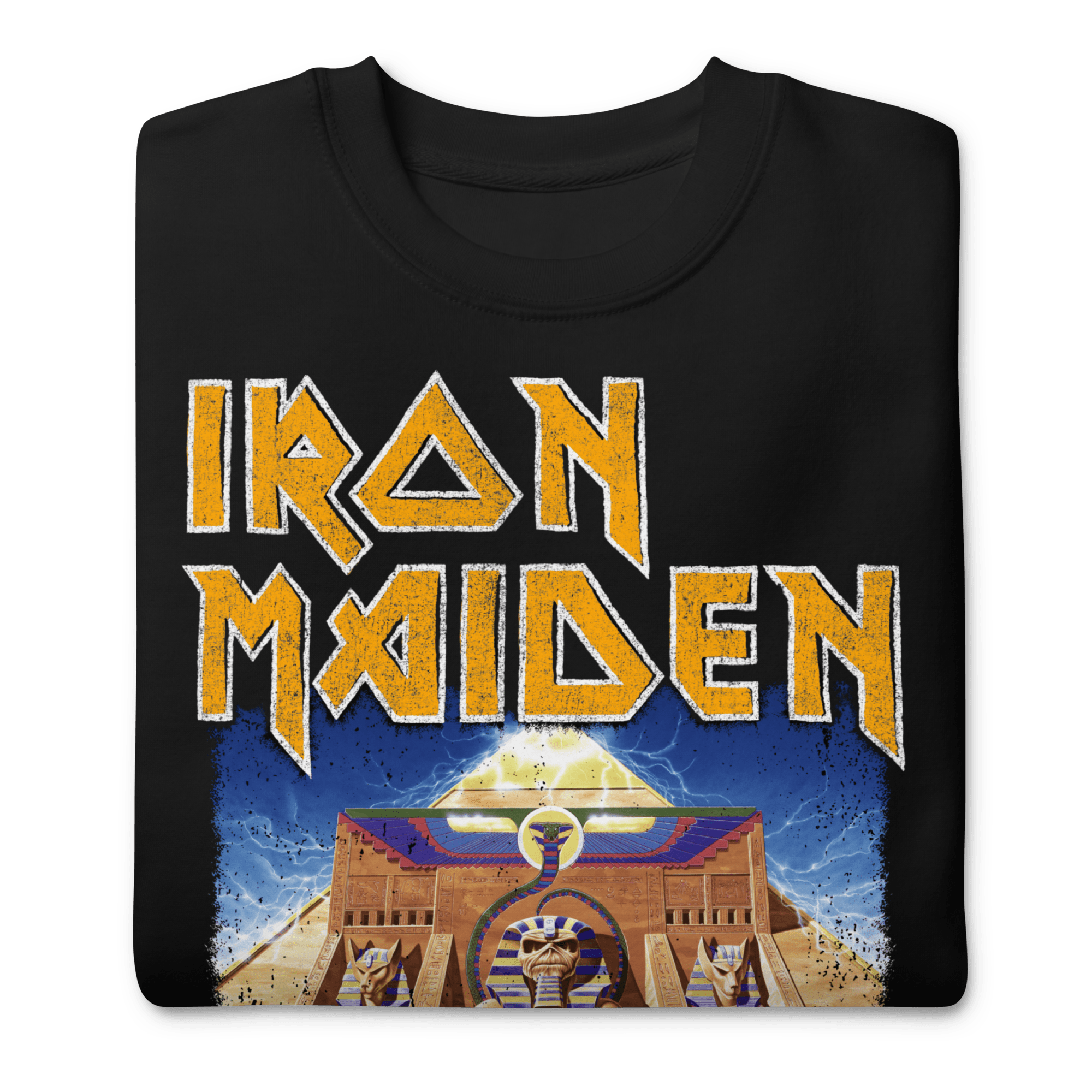 Iron Maiden Powerslave Pharoh Sweatshirt T-Shirts, Hoodie | ZylaModa.com (Image 2)