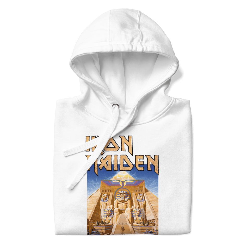 Iron Maiden Powerslave White Pharoh Hoodie T-Shirts, Sweatshirt | ZylaModa.com (Image 1)