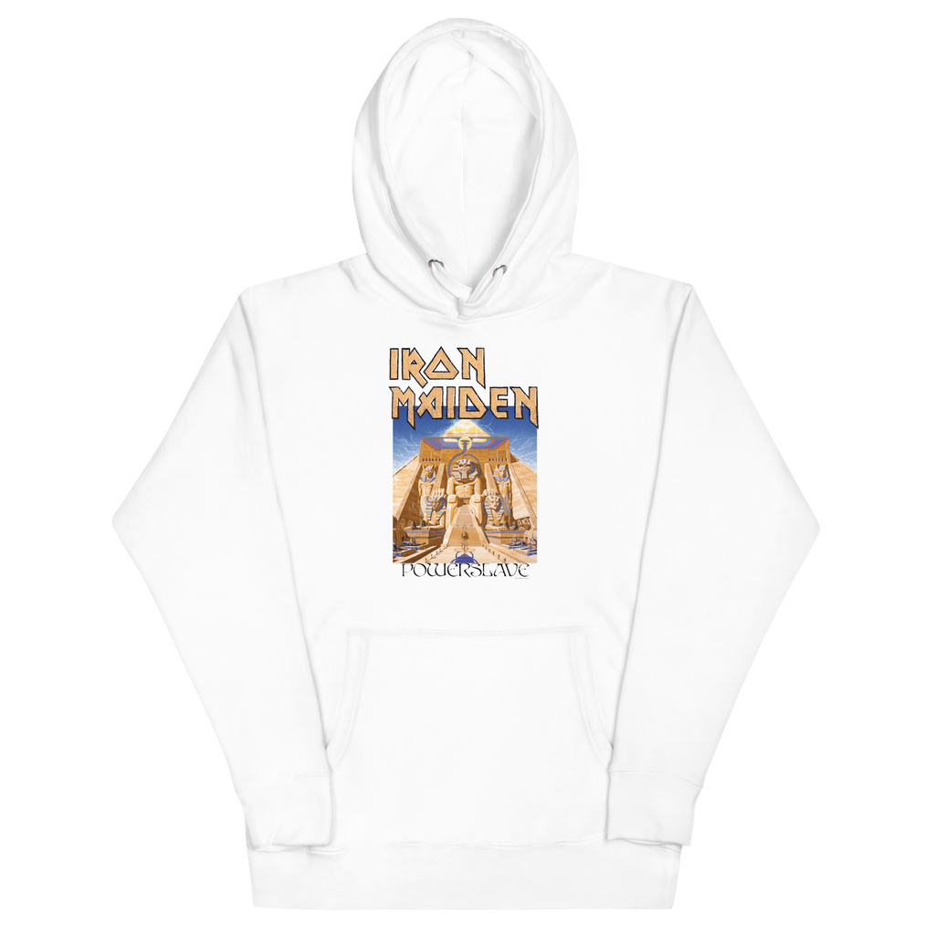 Iron Maiden Powerslave White Pharoh Hoodie T-Shirts, Sweatshirt | ZylaModa.com (Image 2)