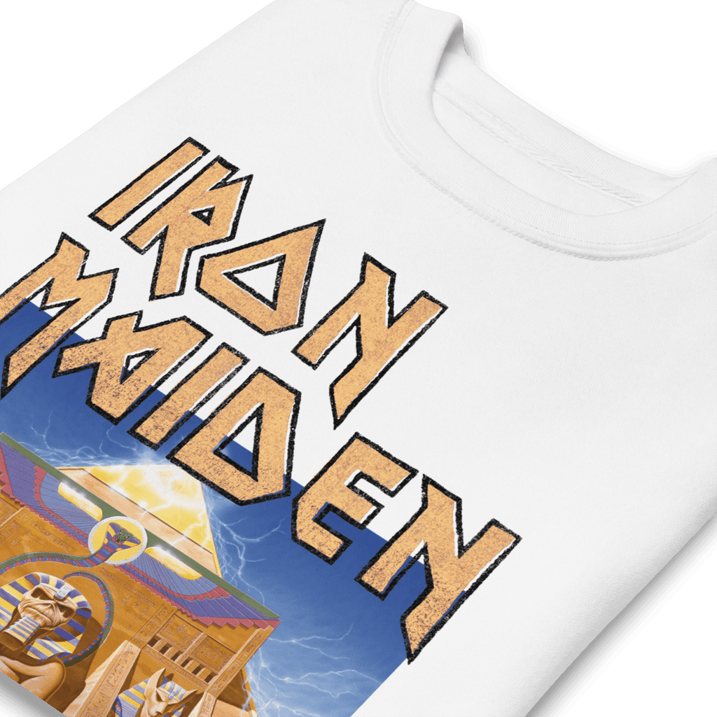 Iron Maiden Powerslave White Pharoh Sweatshirt T-Shirts, Hoodie | ZylaModa.com (Image 3)
