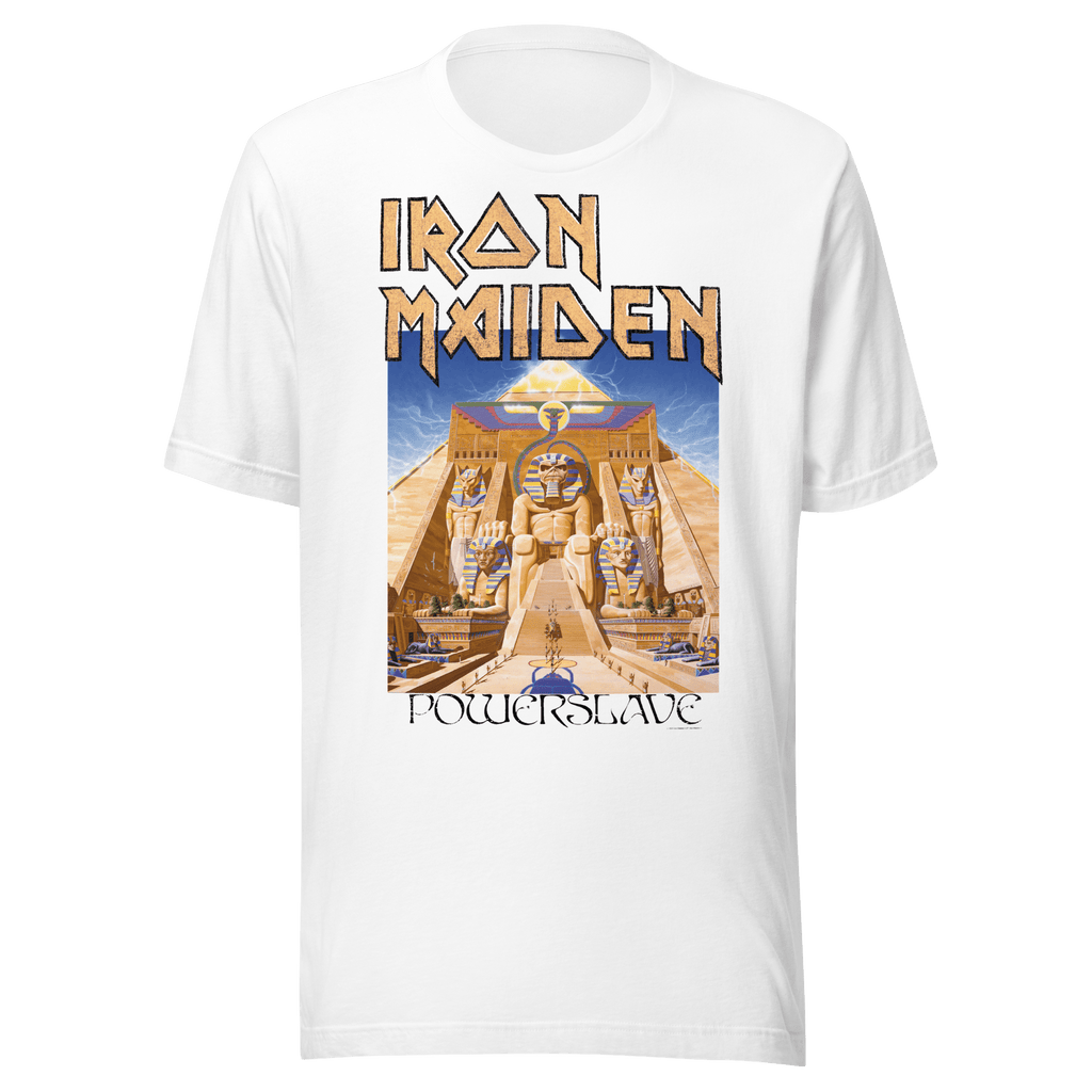 Iron Maiden Powerslave White Pharoh T-Shirt Hoodie, Sweatshirt | ZylaModa.com (Image 1)