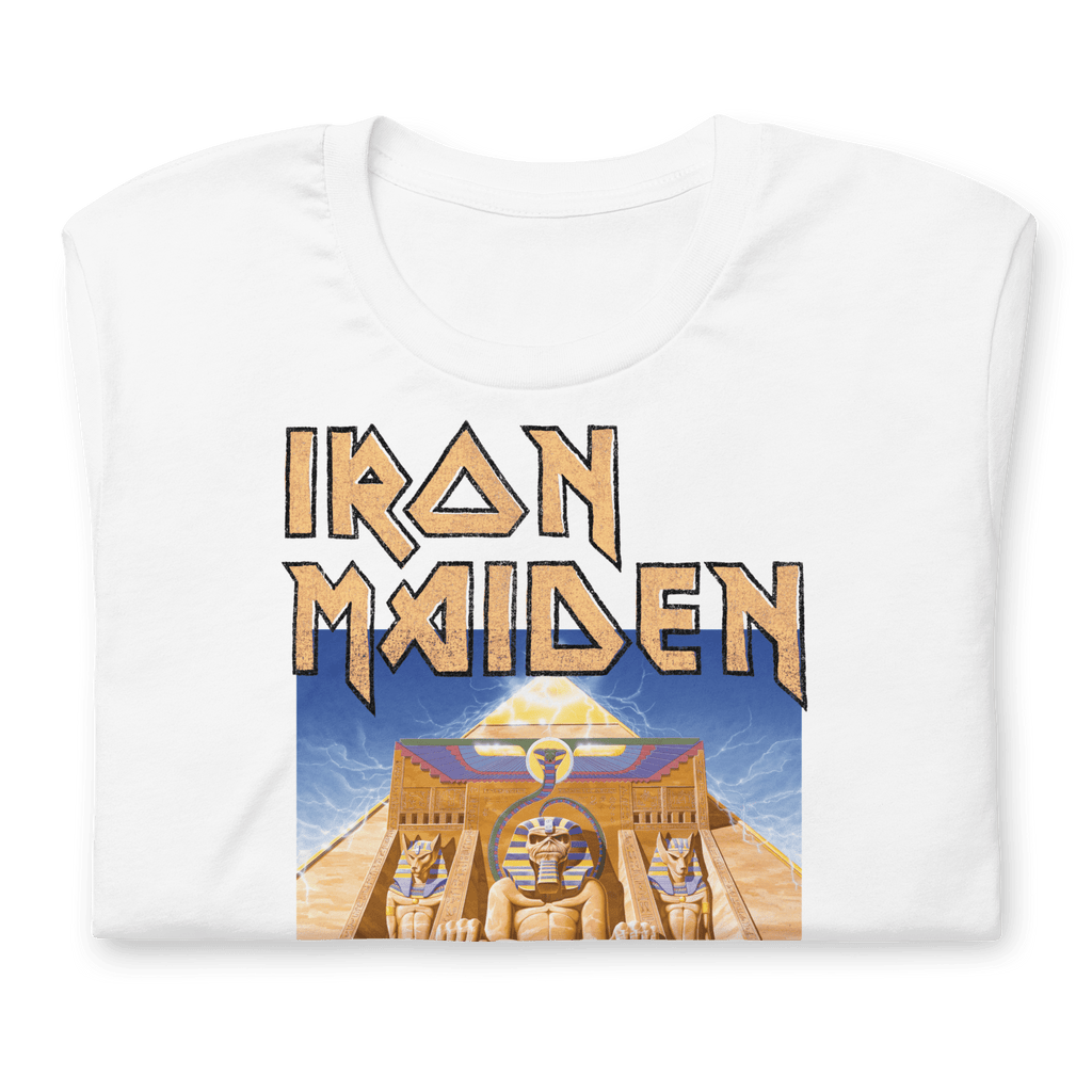 Iron Maiden Powerslave White Pharoh T-Shirt Hoodie, Sweatshirt | ZylaModa.com (Image 2)