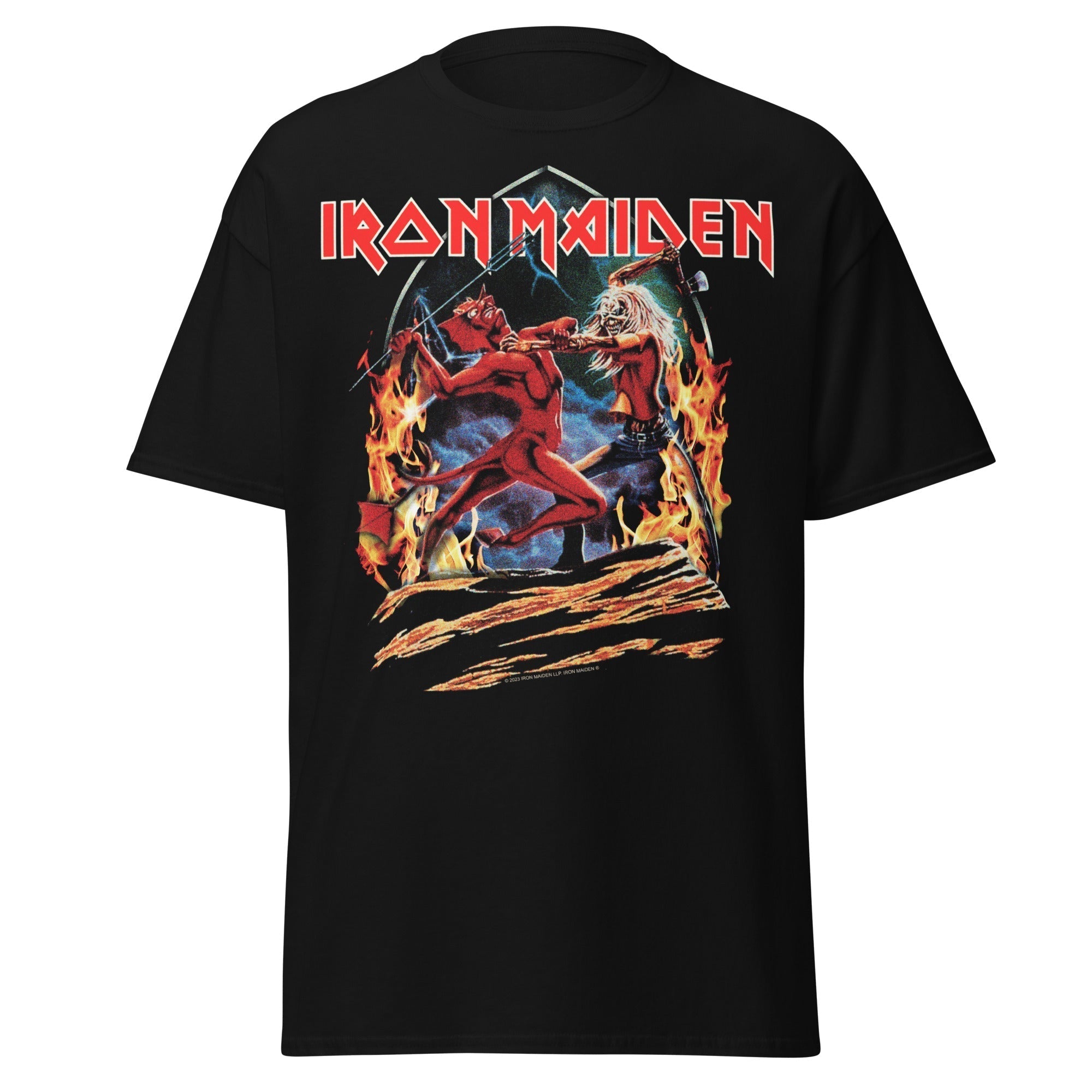 Iron Maiden - Run To The Hills Jumbo Print T-Shirt Hoodie, Sweatshirt | ZylaModa.com