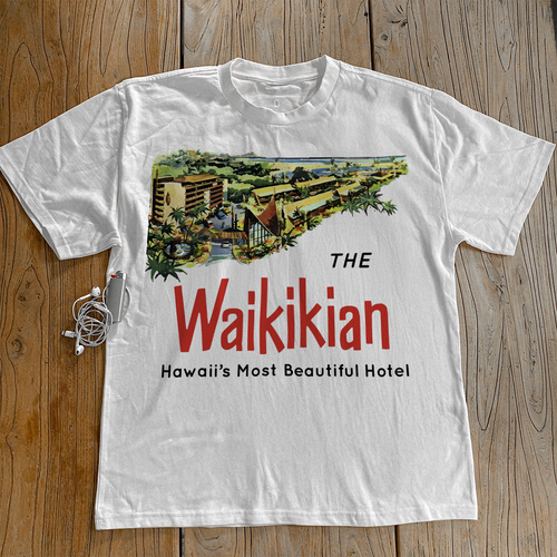 'THE WAIKIKIAN' HOTEL HEAVYWEIGHT WHITE T-SHIRT Hoodie, Sweatshirt | ZylaModa.com (Image 1)
