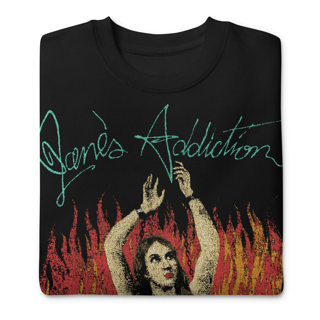 Jane's Addiction Flames Jumbo Print Sweatshirt T-Shirts, Hoodie | ZylaModa.com (Image 3)