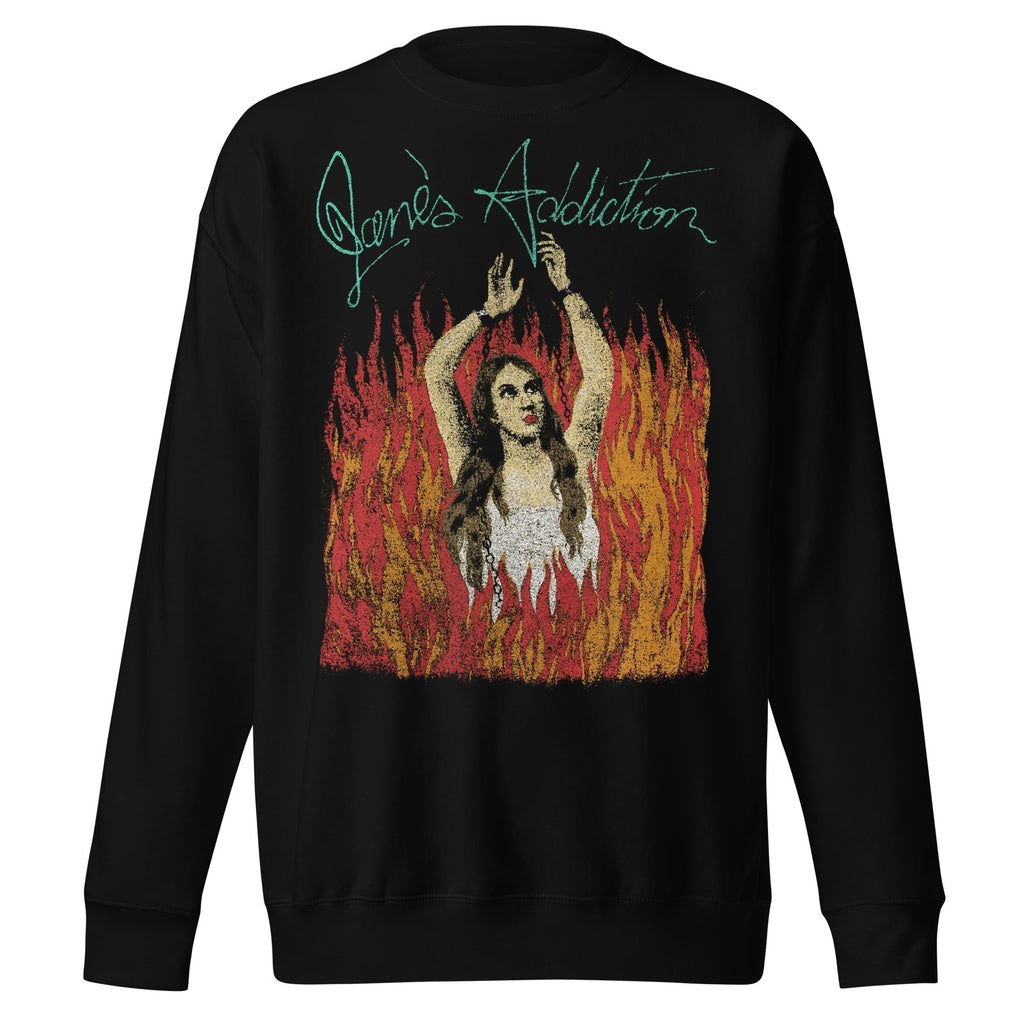 Jane's Addiction Flames Jumbo Print Sweatshirt T-Shirts, Hoodie | ZylaModa.com (Image 1)