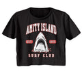 Jaws - Surf Club Collegiate Womens Crop Tee Hoodie, Sweatshirt | ZylaModa.com