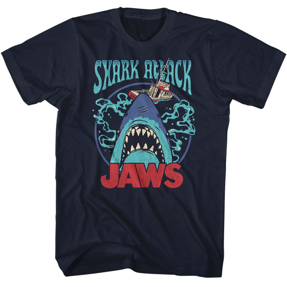 Jaws - Swirly Water Boyfriend Tee Hoodie, Sweatshirt | ZylaModa.com