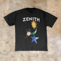 ZENITH WATCHES 'MOON & STARS' HEAVY FADED BLACK TEE Hoodie, Sweatshirt | ZylaModa.com (Image 1)