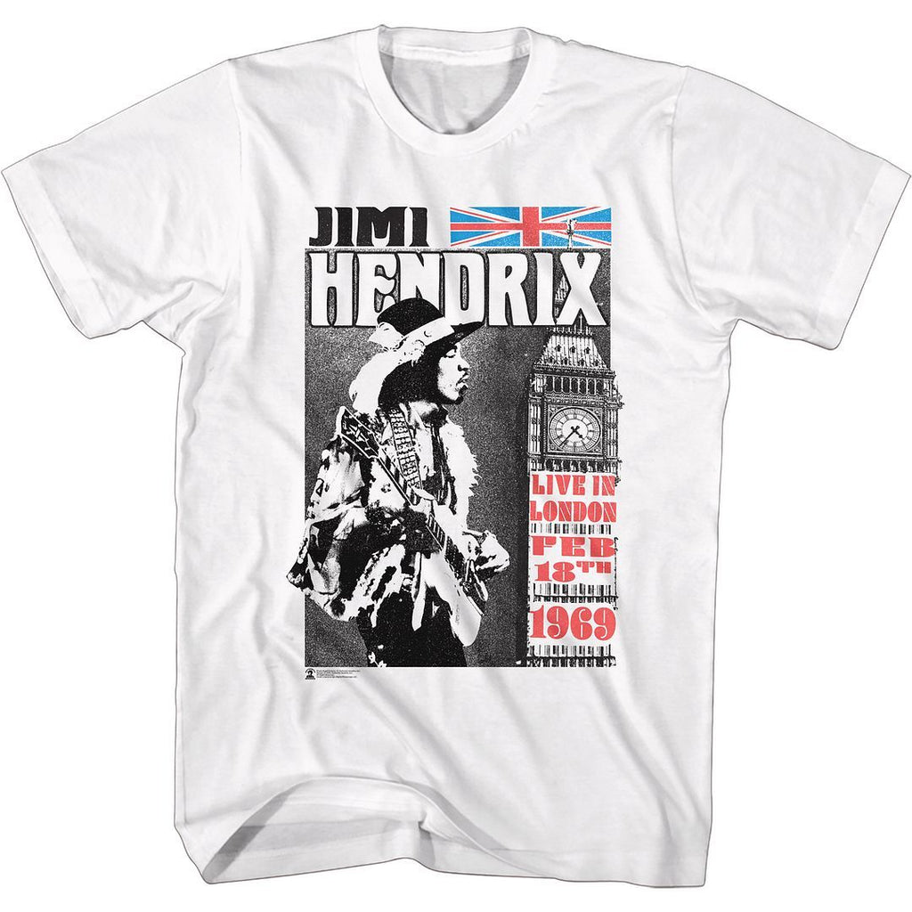 Jimi Hendrix Live In London T-Shirt Hoodie, Sweatshirt | ZylaModa.com (Image 2)