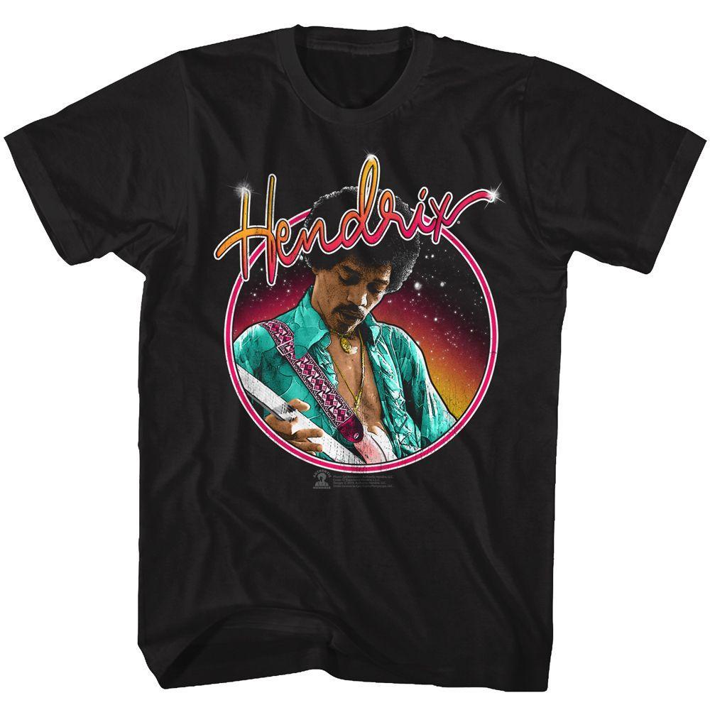 Jimi Hendrix Neon Boyfriend Tee Hoodie, Sweatshirt | ZylaModa.com
