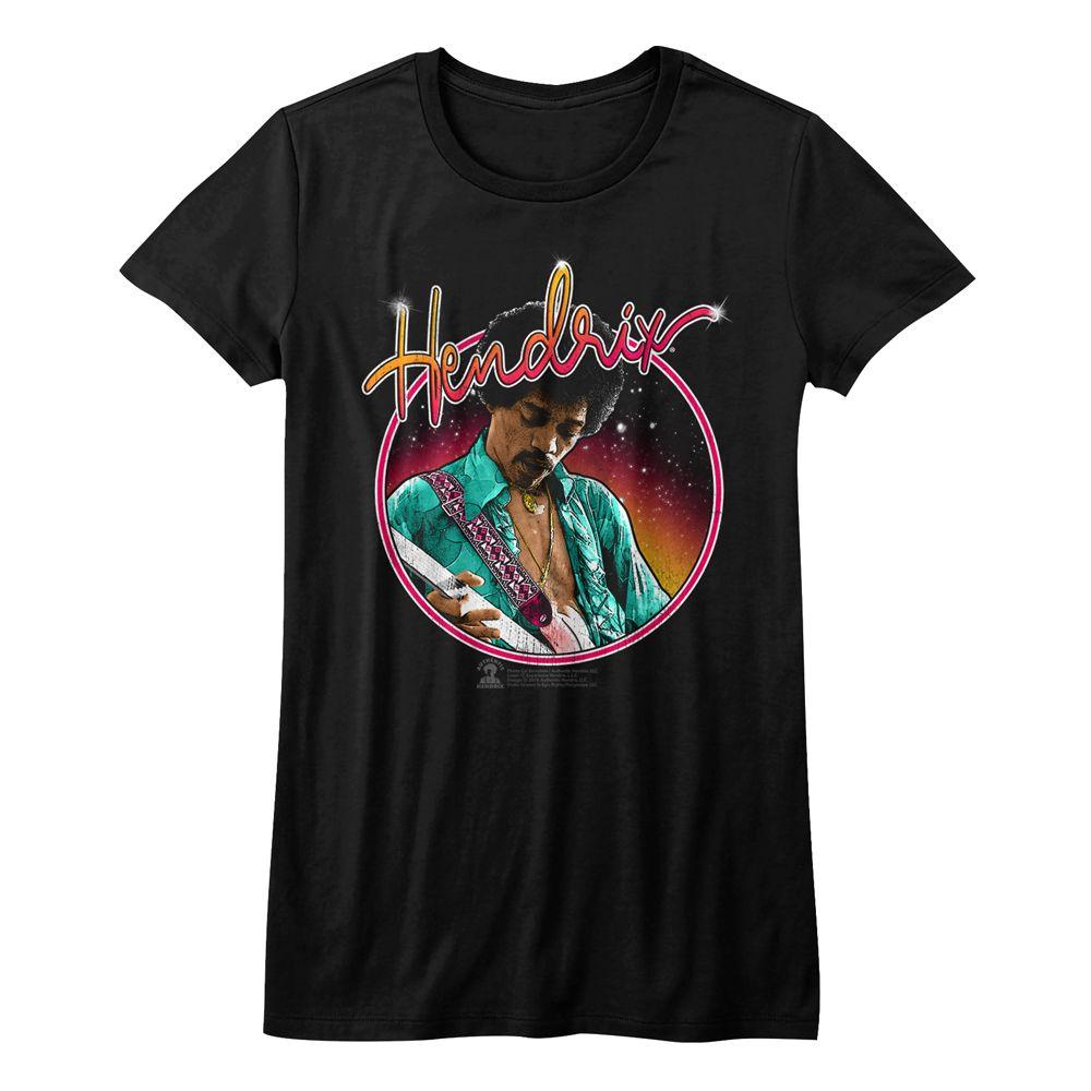 Jimi Hendrix Neon Womens T-Shirt Hoodie, Sweatshirt | ZylaModa.com
