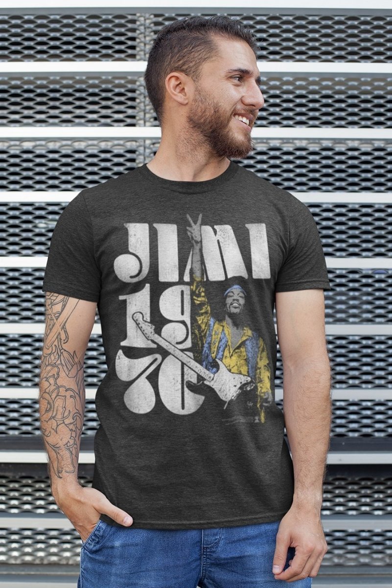 Jimi Hendrix Peace Jimi T-Shirt Hoodie, Sweatshirt | ZylaModa.com (Image 1)