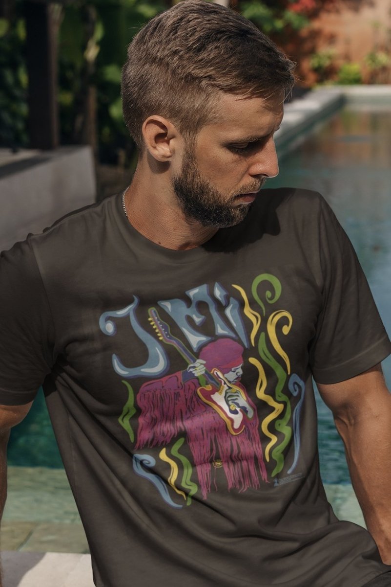 Jimi Hendrix Psychadelic T-Shirt Hoodie, Sweatshirt | ZylaModa.com (Image 1)